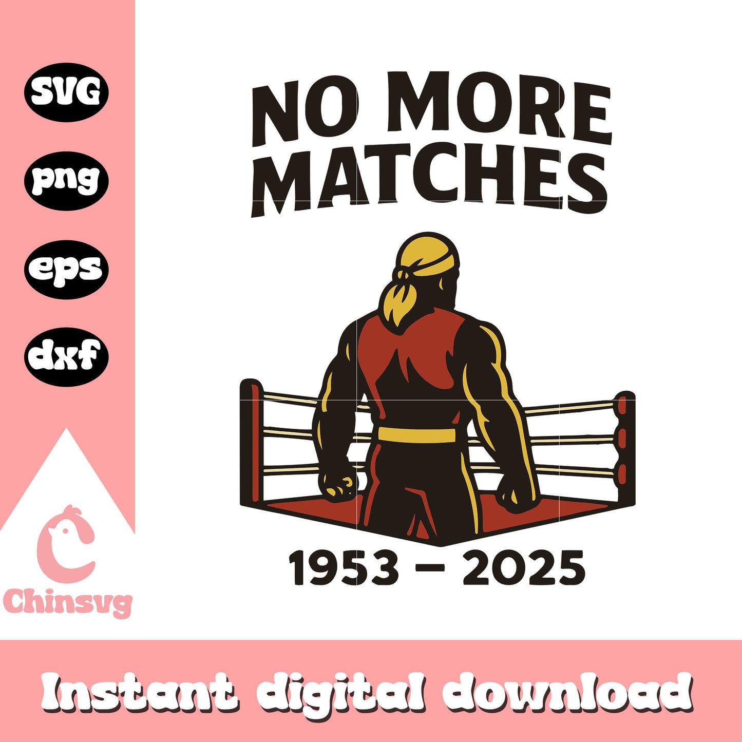 No more matches hulk hogan design svg, hulkamania rip svg