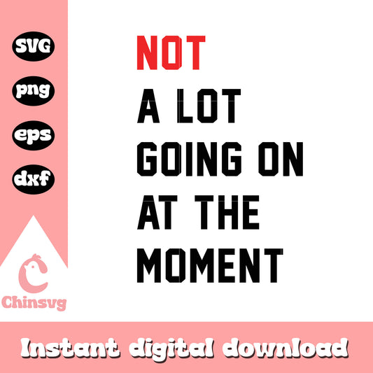 Not a lot going on at the moment svg, Taylor Swift svg, font svg 