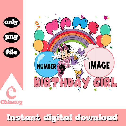 Number image birthday girl png, birthday girl png, disney png