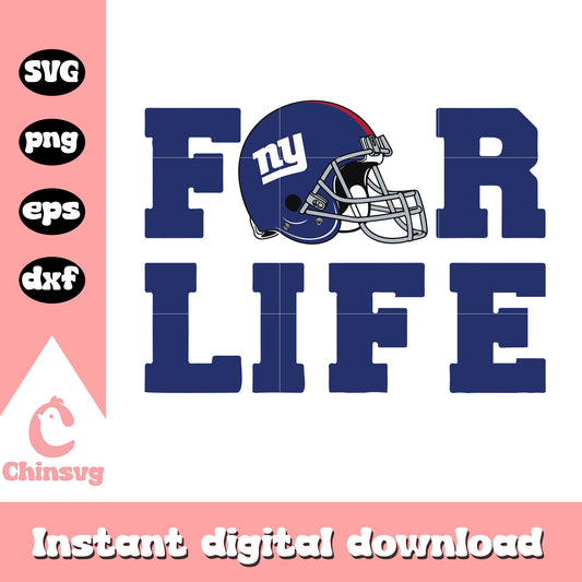 Ny giants nfl football for life svg, new york giants football logo svg