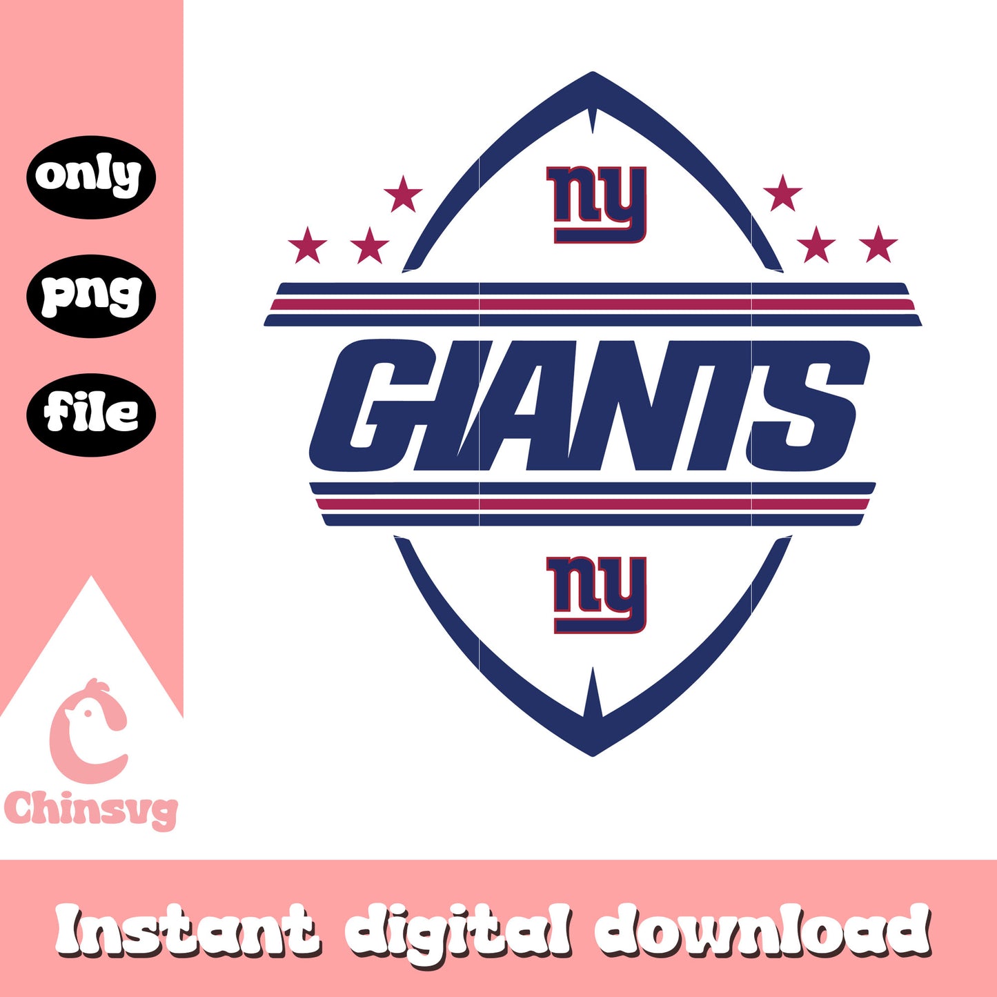 Ny giants rugby ball design svg, nfl logo svg, nfl svg