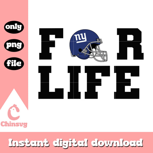 Ny helmet for life design svg, new york giants football svg