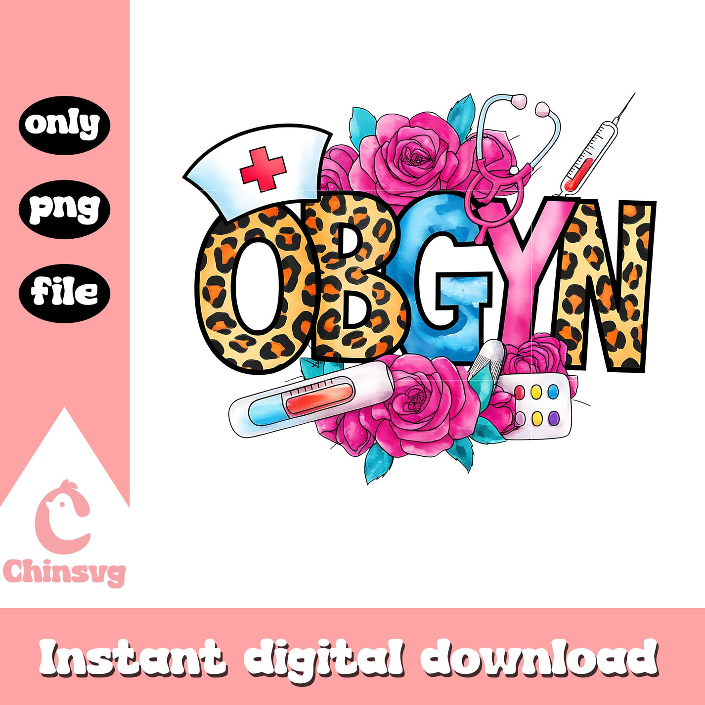 OBGYN nurse valentine png, logo design png, nurse valentine png – Chinsvg