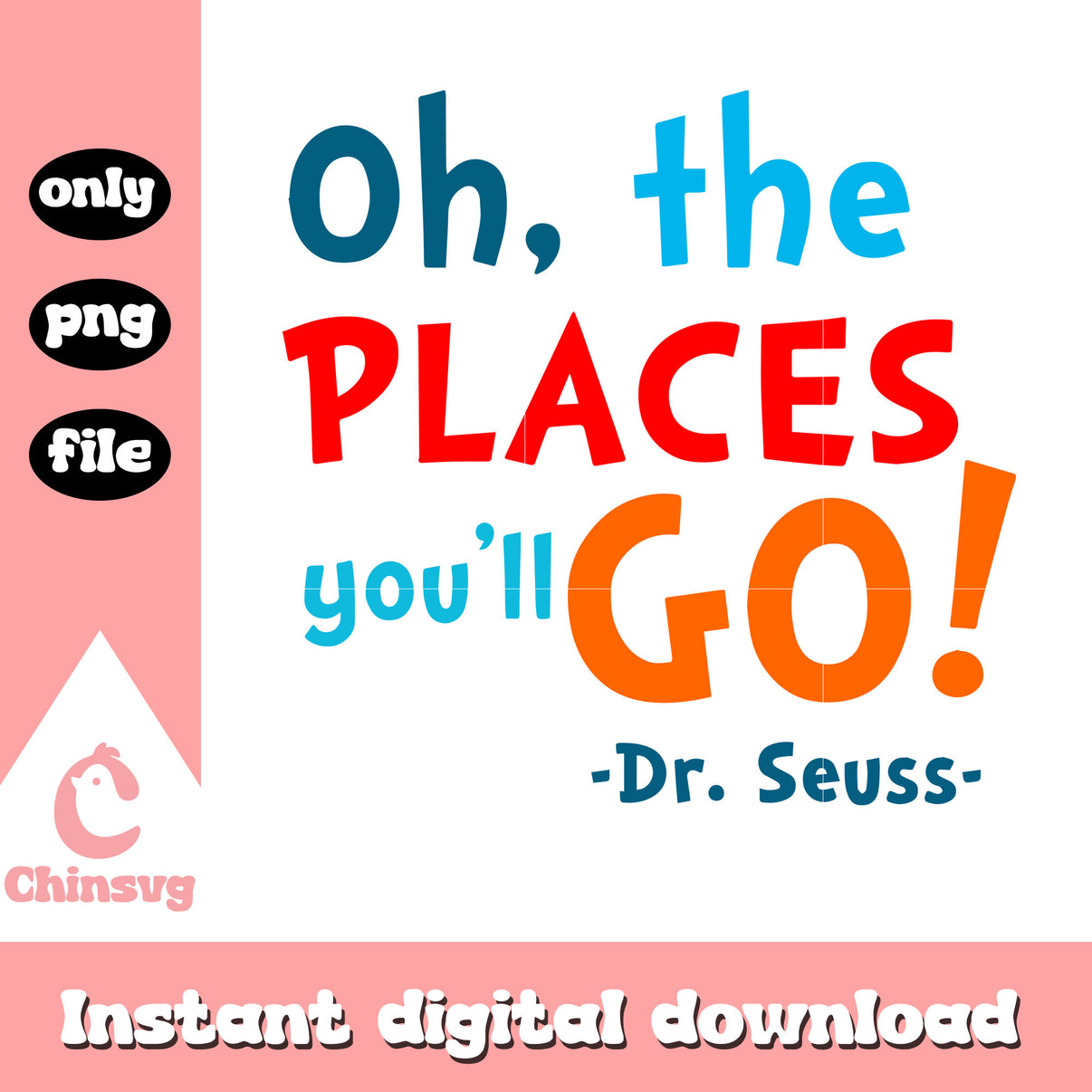 Oh the place you'll go png, dr seuss cartoon png, quotes png – Chinsvg