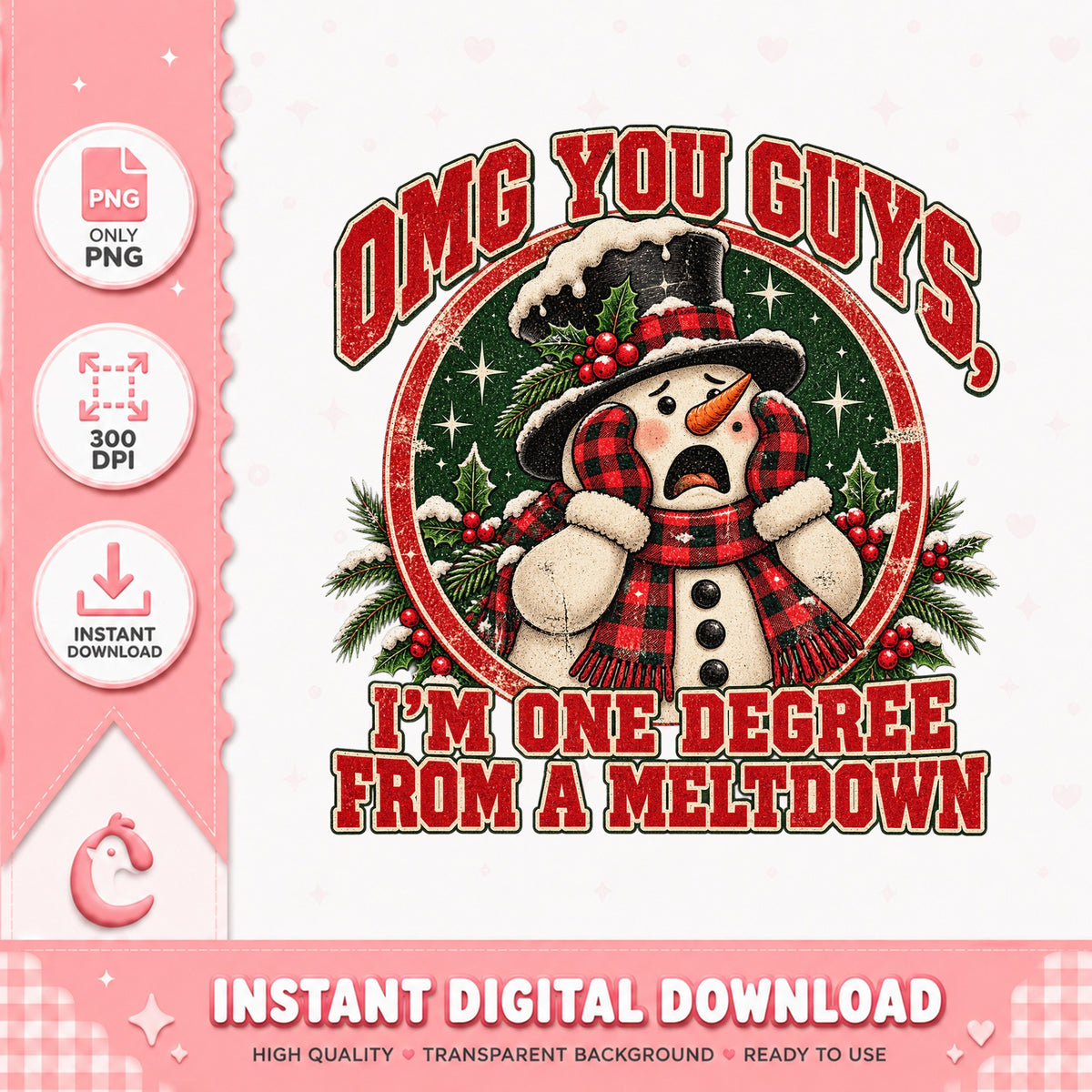 Omg You Guys Snowman Christmas PNG, Funny Holiday Design PNG, Winter PNG