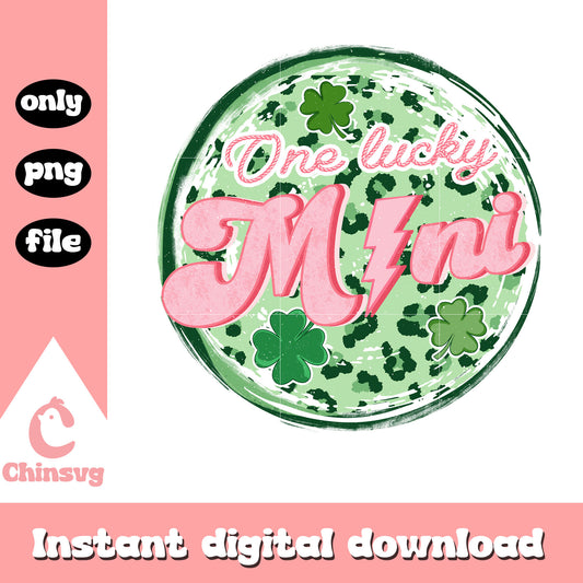 One lucky mini green planet png, saint patrick's day png