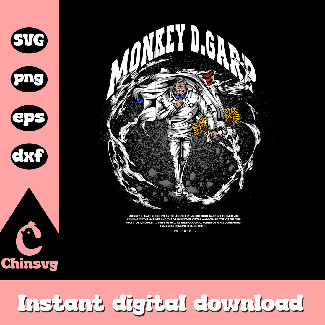 One piece monkey d. garp png, one piece netflix png, netflix png – Chinsvg