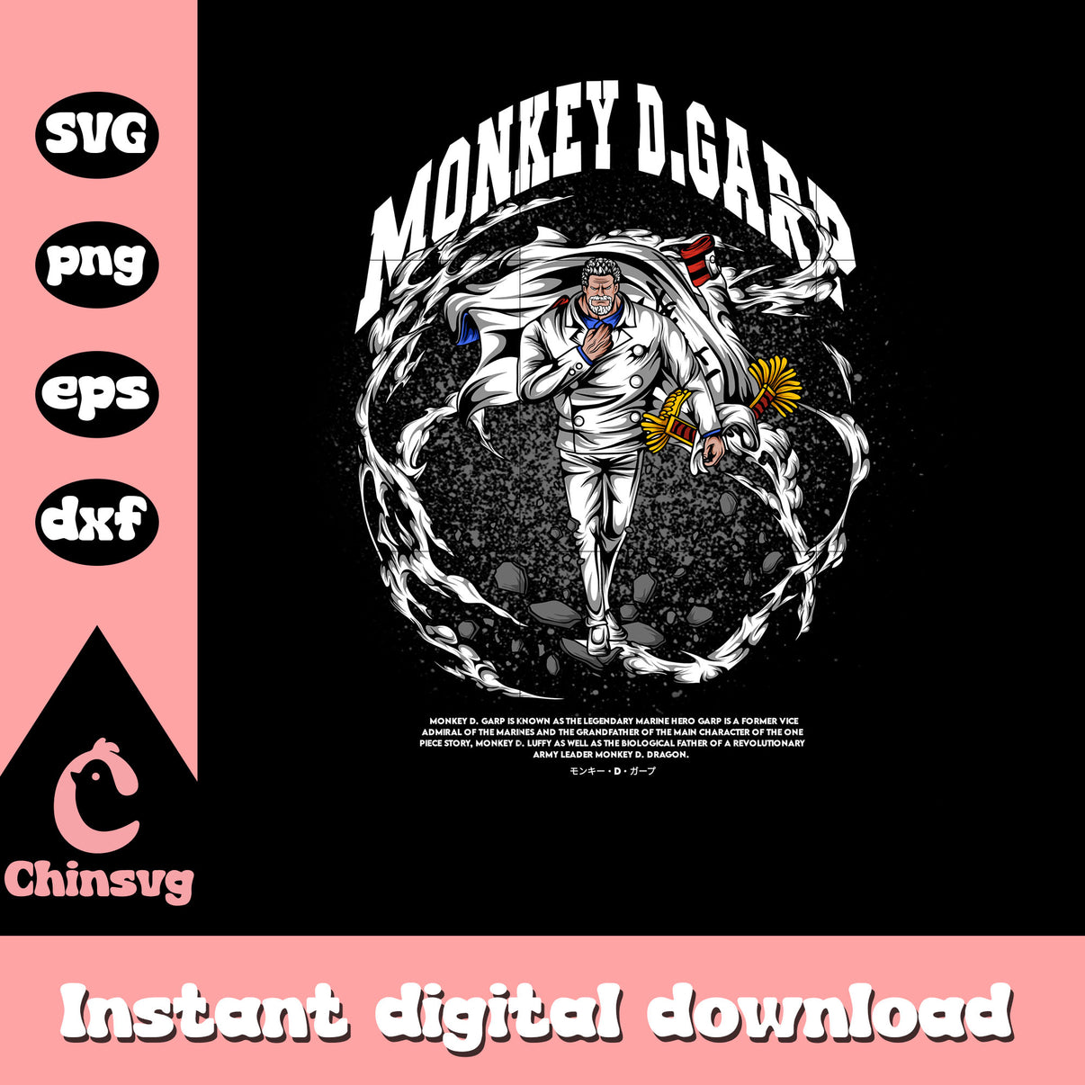 One piece monkey d. garp png, one piece netflix png, netflix png – Chinsvg
