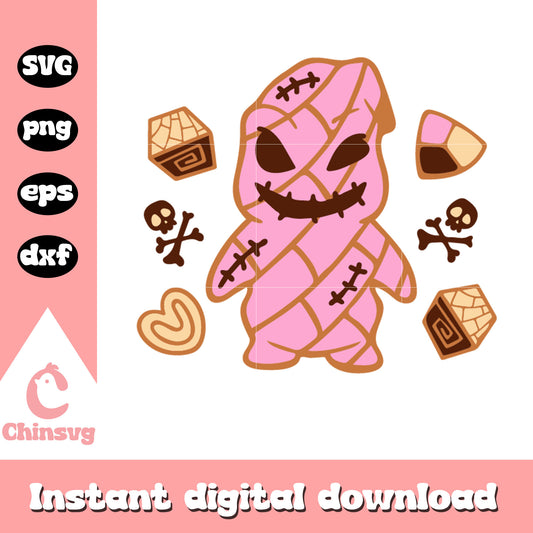 Oogie Boogie concha svg, Oogie Boogie svg, halloween day svg