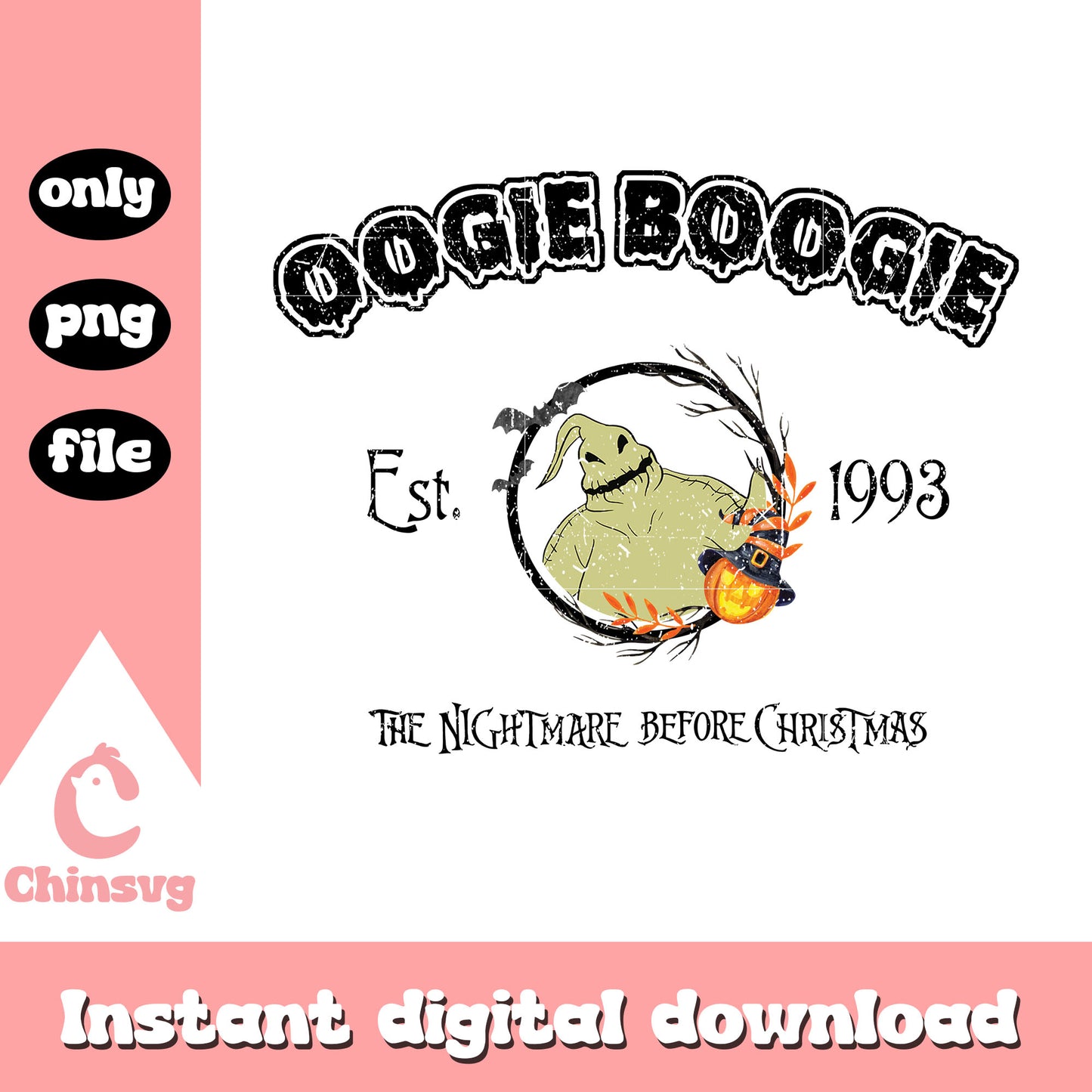 Oogie boogie est 1993 nightmare movie art png, oogie boogie movie png