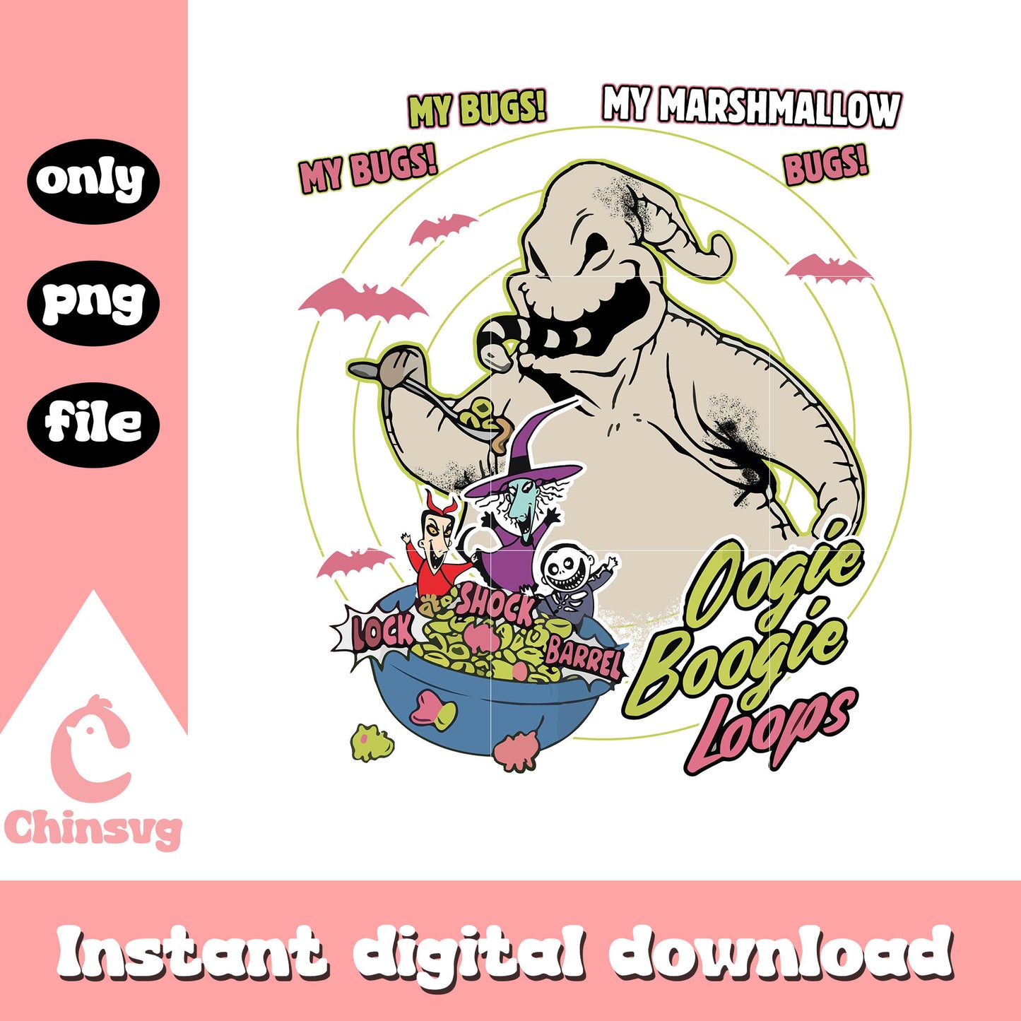 Oogie boogie loops friends design png oogie boogie cartoon png