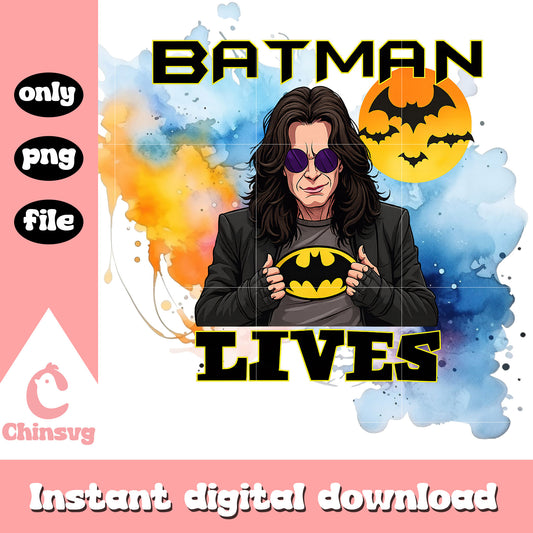Ozzy osbourne batman lives design png, ozzy osbourne png