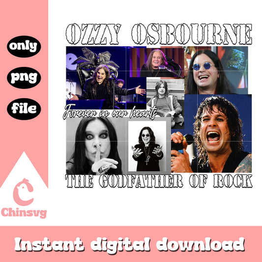 Ozzy osbourne the godfather of rock png, rock music png