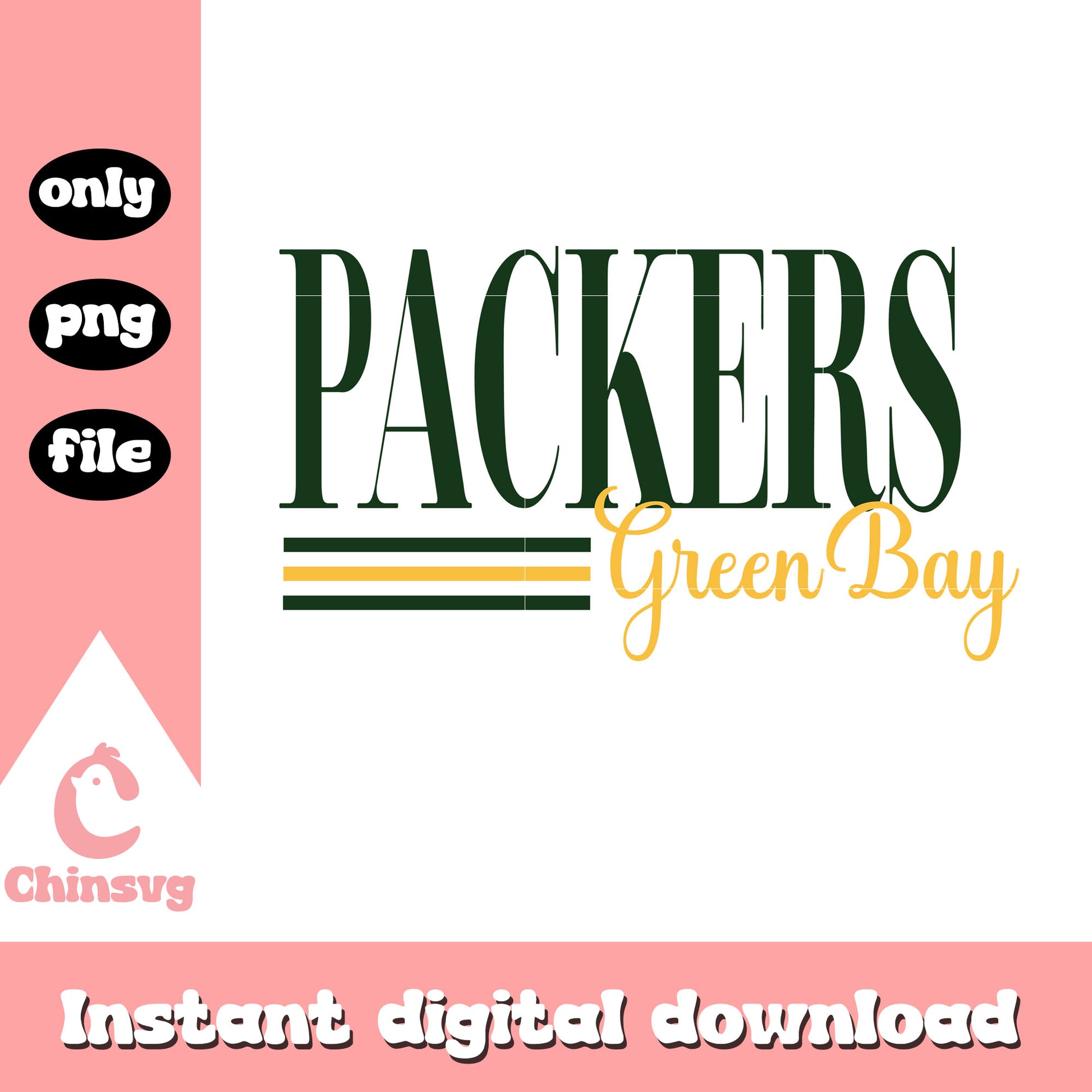 Packers green bay font logo design svg, green bay packers nfl svg