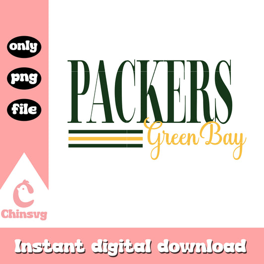 Packers green bay font logo design svg, green bay packers nfl svg