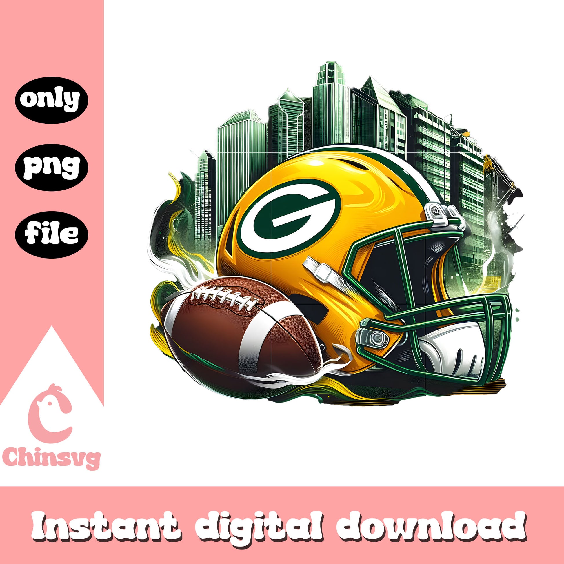 Packers speed logo custom png, packers football​​​​​​ png