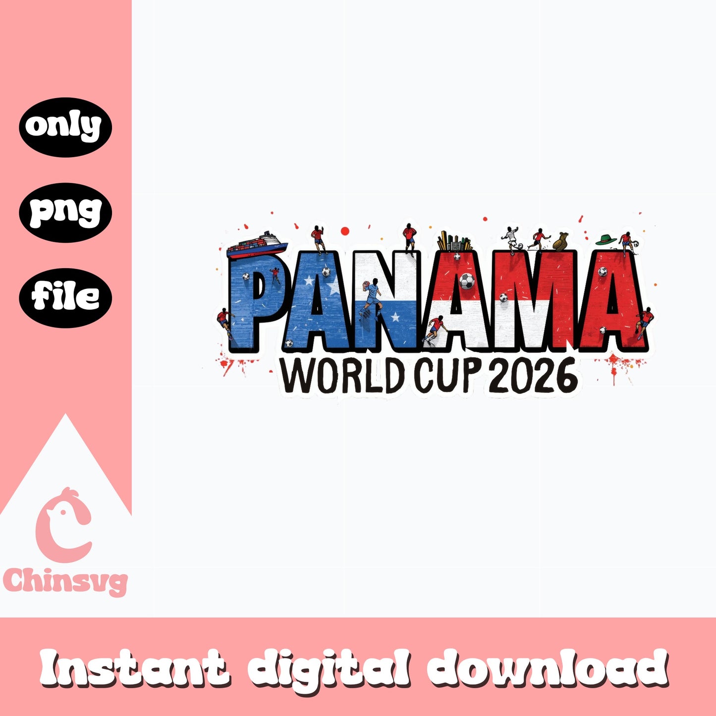 Panama World Cup 2026 PNG, Soccer Panama Flag PNG, Football PNG