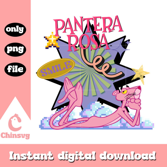 Pantera rosa smile pink panther design png, the pink panther show png