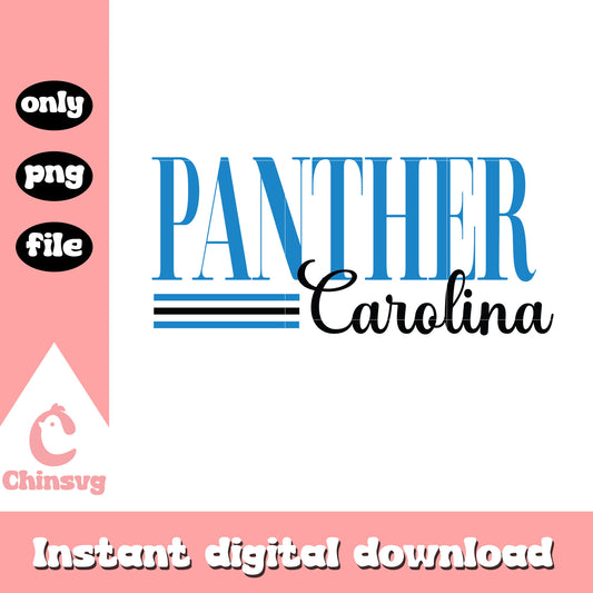 Panther carolina font logo design svg, carolina panther nfl svg