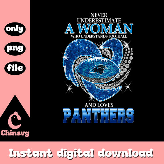 Panthers diamond heart art png, panthers carolina football​​ png