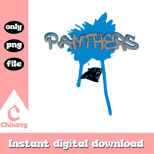 Panthers nfl logo design png, Carolina Panthers logo png