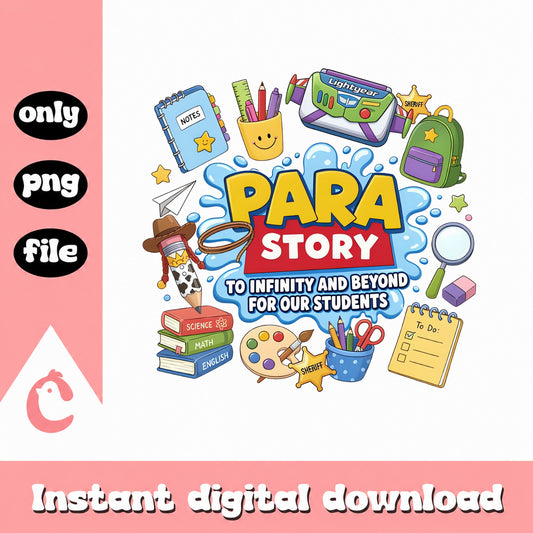 Para Story Teacher Appreciation, Back To School Supplies, PNG