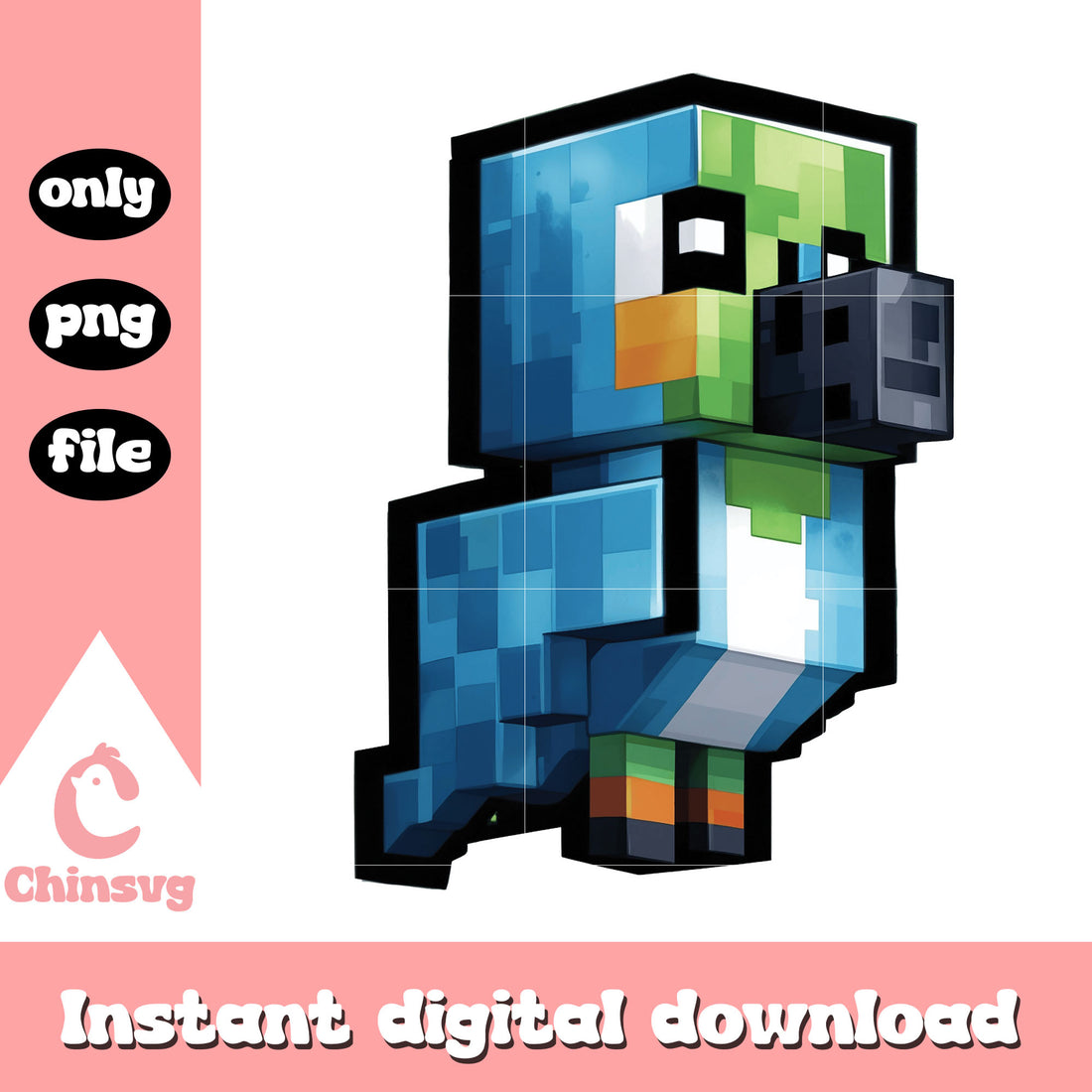 Parrots minecraft design png, minecraft parrots png, minecraft png ...