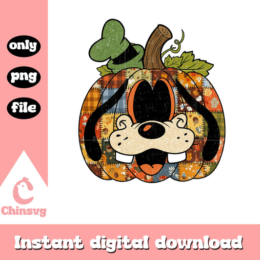 Patchwork goofy face halloween png, halloween goofy​ png