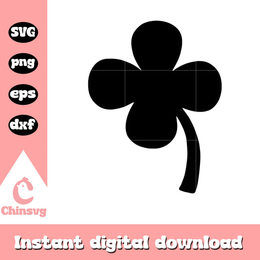 Patrick black clover leaf svg, st patricks day images svg