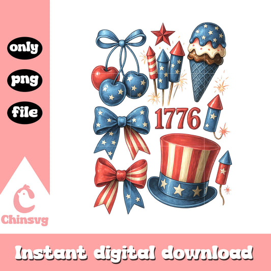 Patriot clipart america design png, 4th of july holiday png