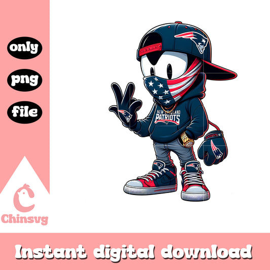Patriots american mickey design png, new patriots nfl​ png