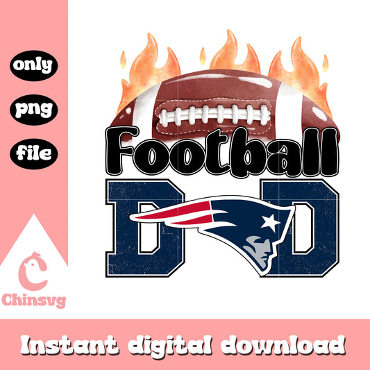 Patriots football dad logo png, patriots nfl​​​​​​​​​​​​ png