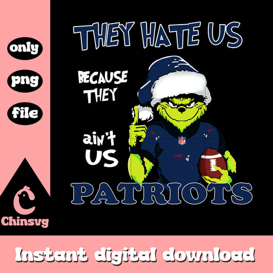 Patriots grinch cool design png, england patriots nfl​​​ png