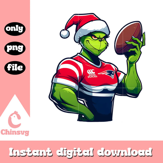 Patriots grinch design logo png, new england patriots nfl png