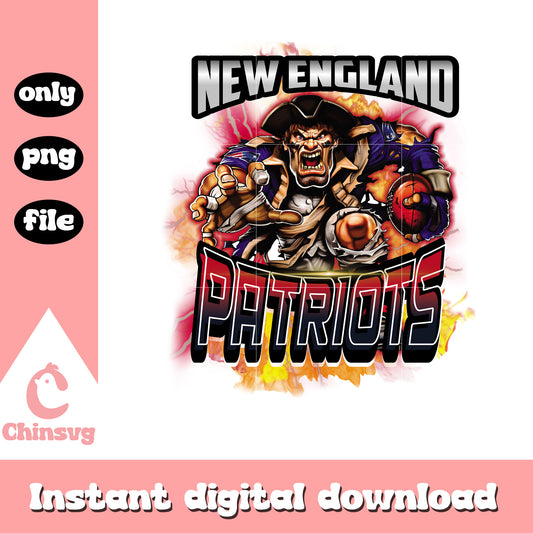 Patriots mascot design pro png, new england patriots nfl​ png