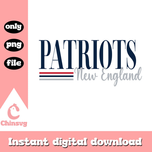 Patriots new england font logo design svg, new england patriots nfl svg