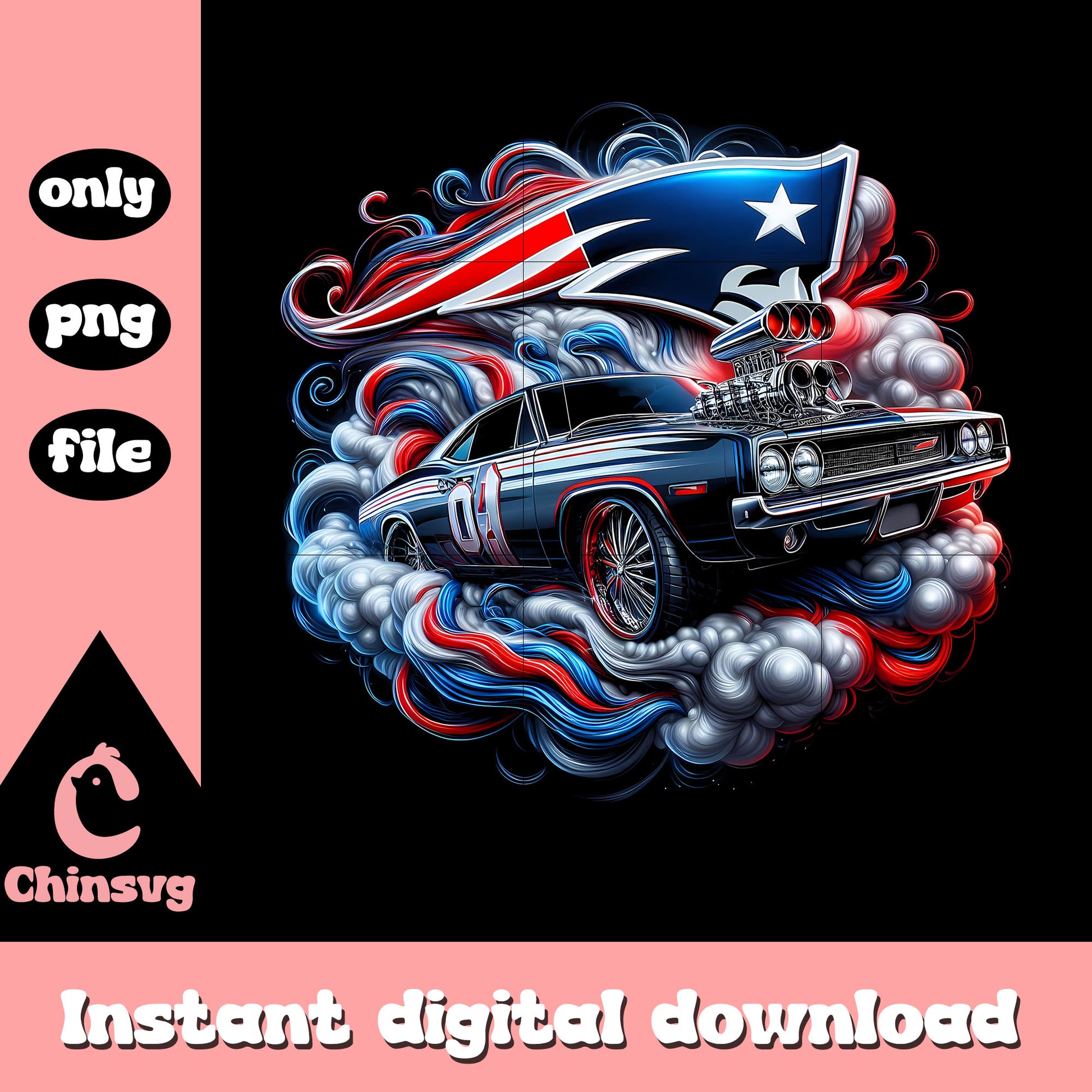 Patriots nfl smoke muscle car png, New England Patriots png