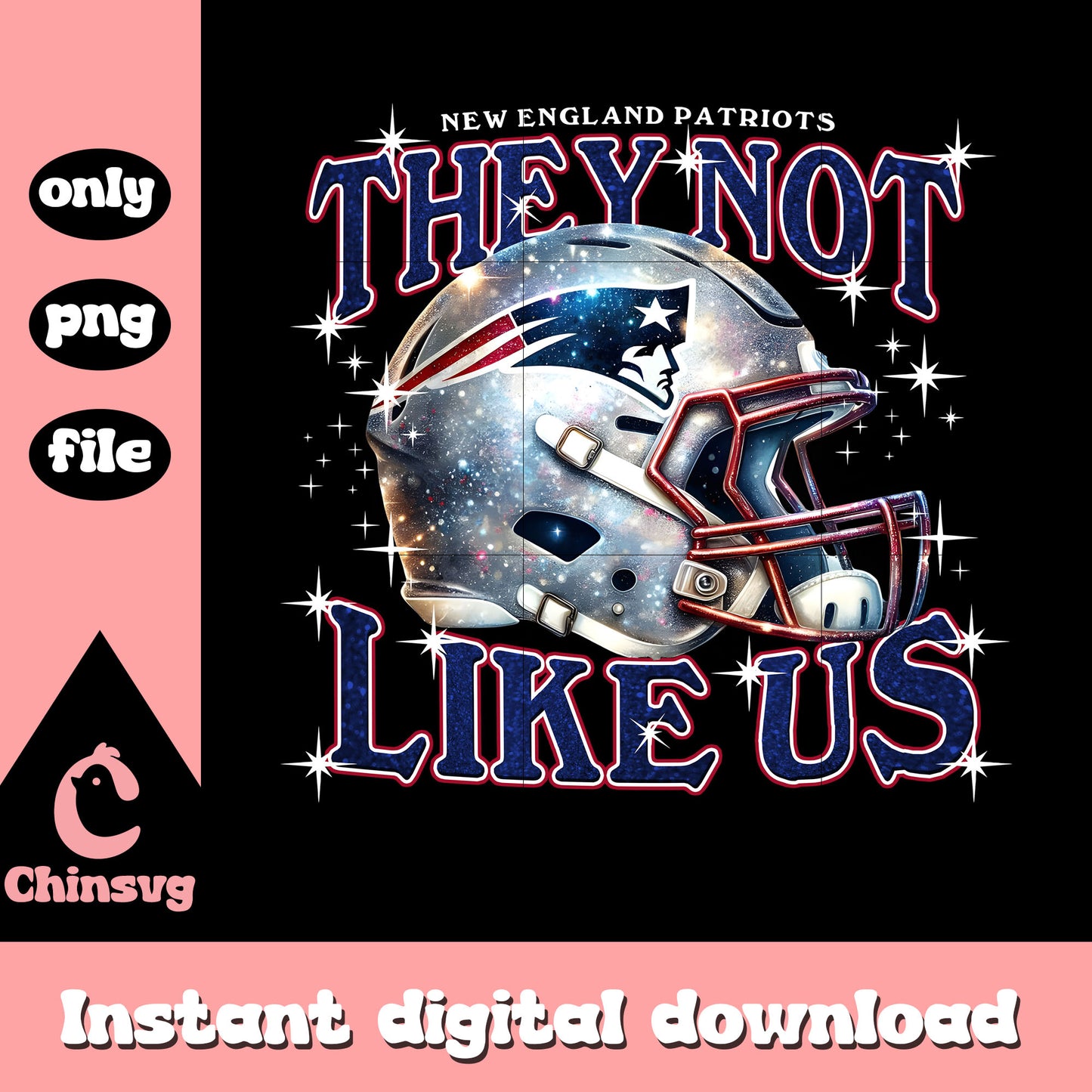 Patriots they not like us png, New England Patriots helmet png