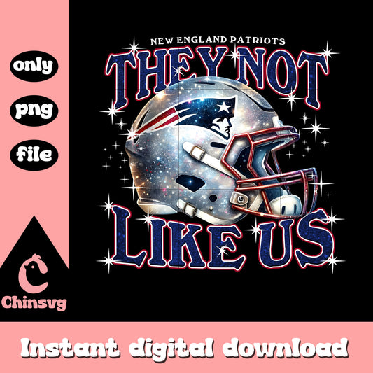 Patriots they not like us png, New England Patriots helmet png