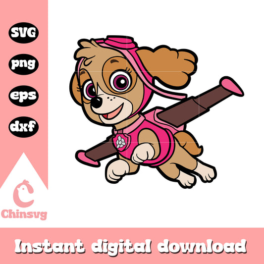 Paw patrol skye helicopter svg, paw patrol team​ svg, movie svg