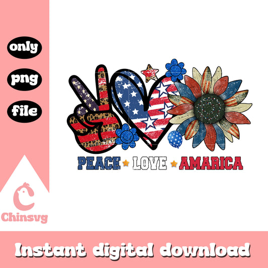 Peace love america png, America vibe png, rock paper scissors png