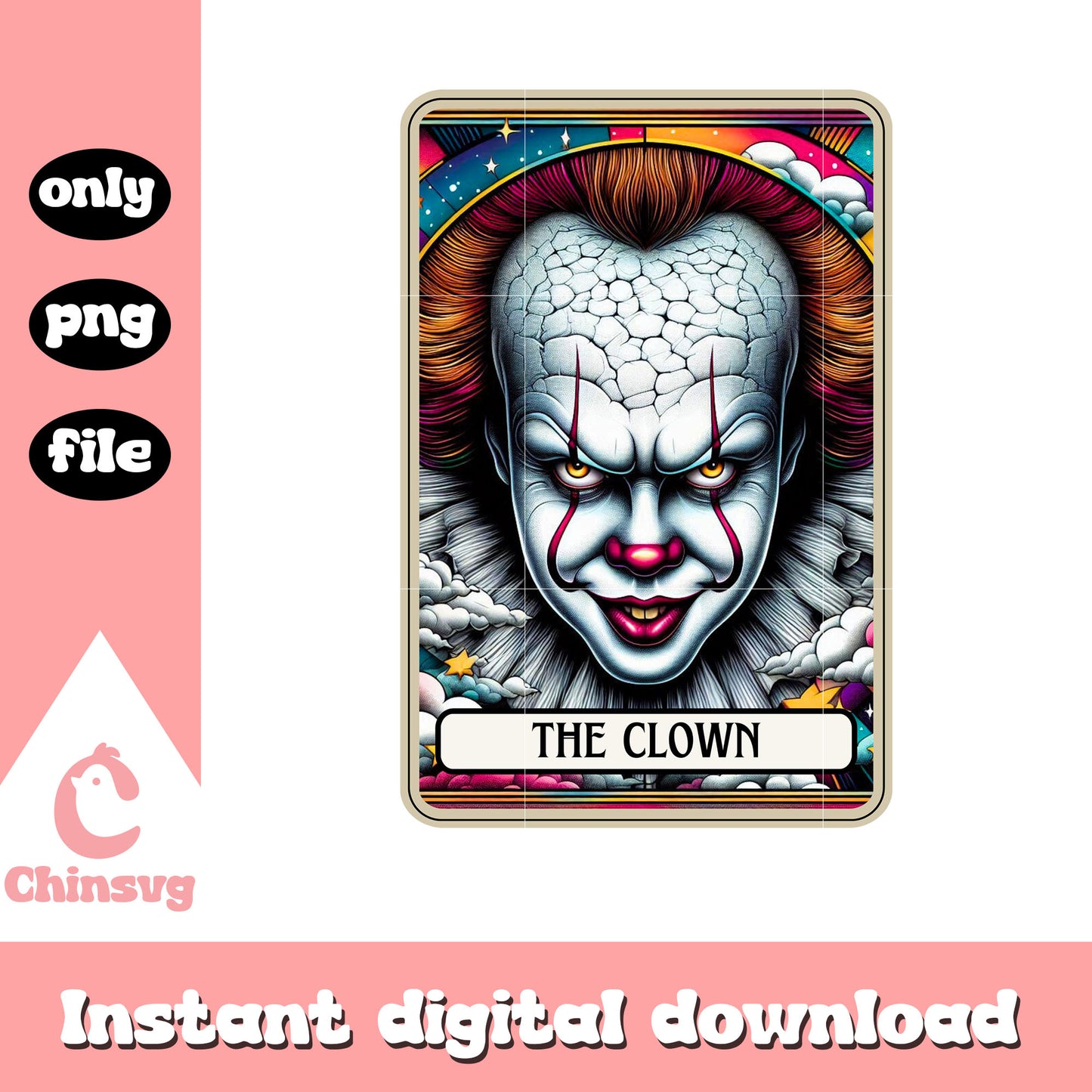 Pennywise horror movies png, halloween movies png