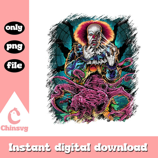 Pennywise it horror movie design png, pennywise movie png