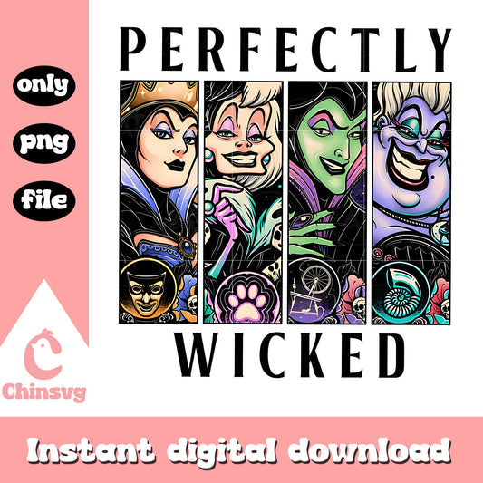 Perfectly wicked collage picture design png, witches png
