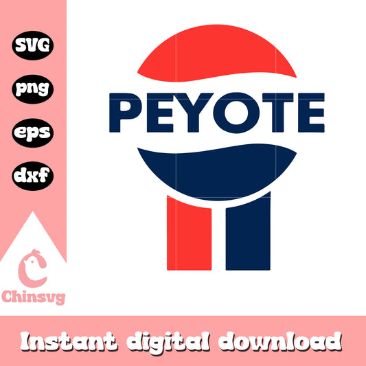 Peyote Pepsi svg, logo pepsi design svg,  logo design svg