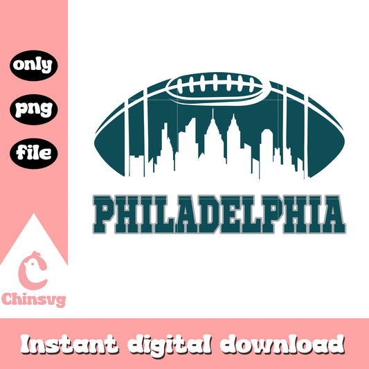 Philadelphia Eagles 1933 football skyline svg, nfl sport svg