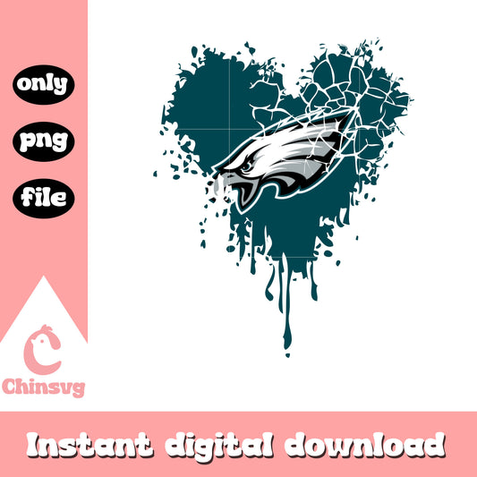 Philadelphia Eagles heart logo png, Philadelphia Eagles png