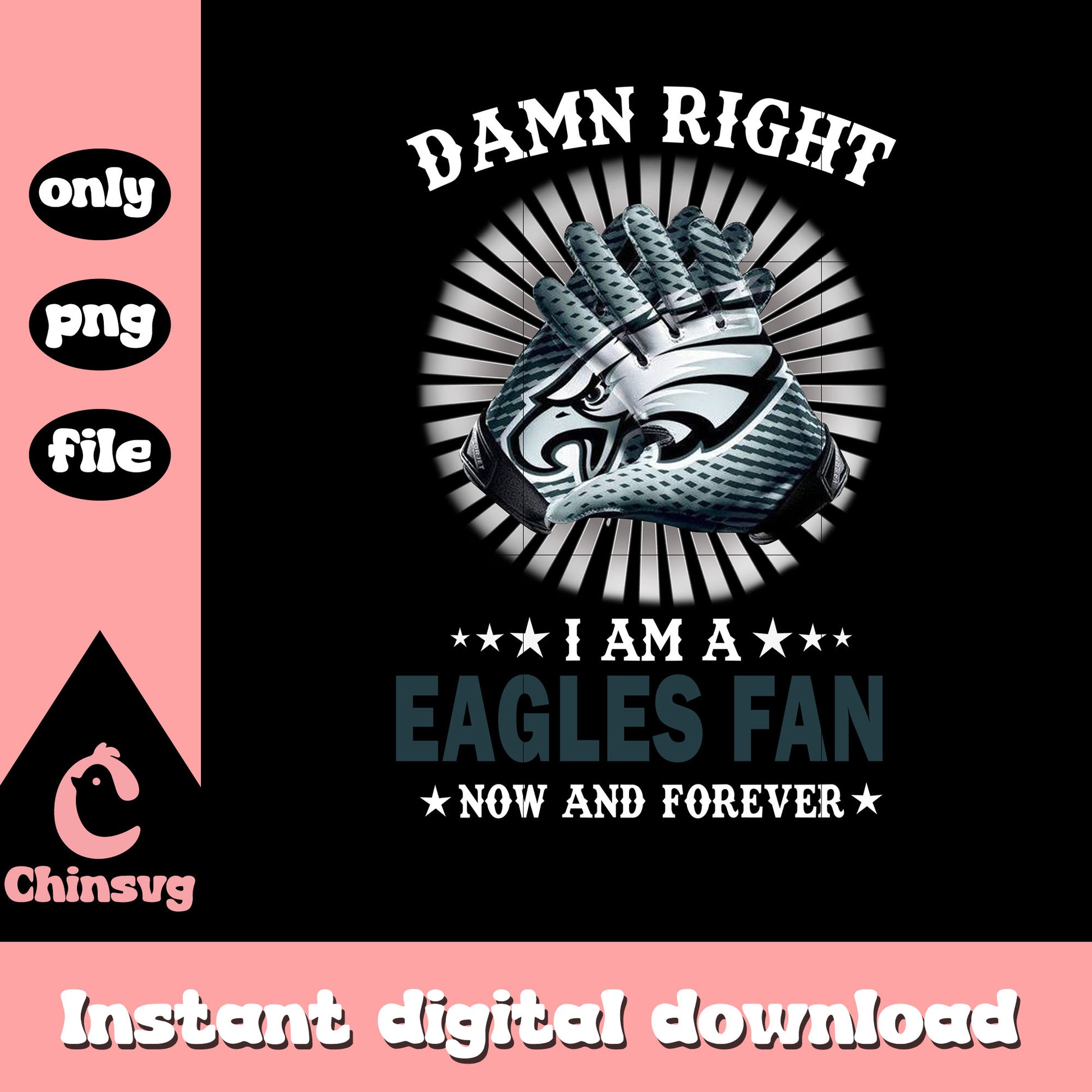 Philadelphia eagles hand logo png, nfl philadelphia eagles​​ png