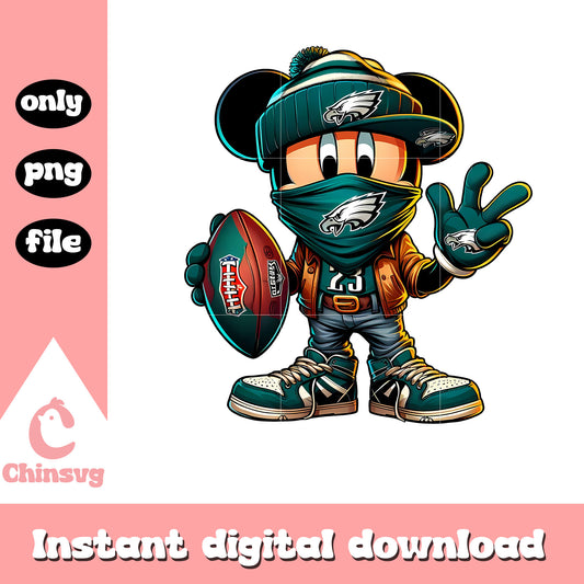 Philadelphia eagles mickey cartoon png, eagles football​​ png