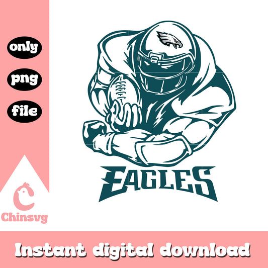 Philadelphia eagles nfl football sticker svg, philadelphia eagles team svg